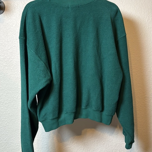 Madhappy x Sweetgreen Terry Cloth Cropped Crewneck Sweatshirt in Kale Green - Picture 5 of 5